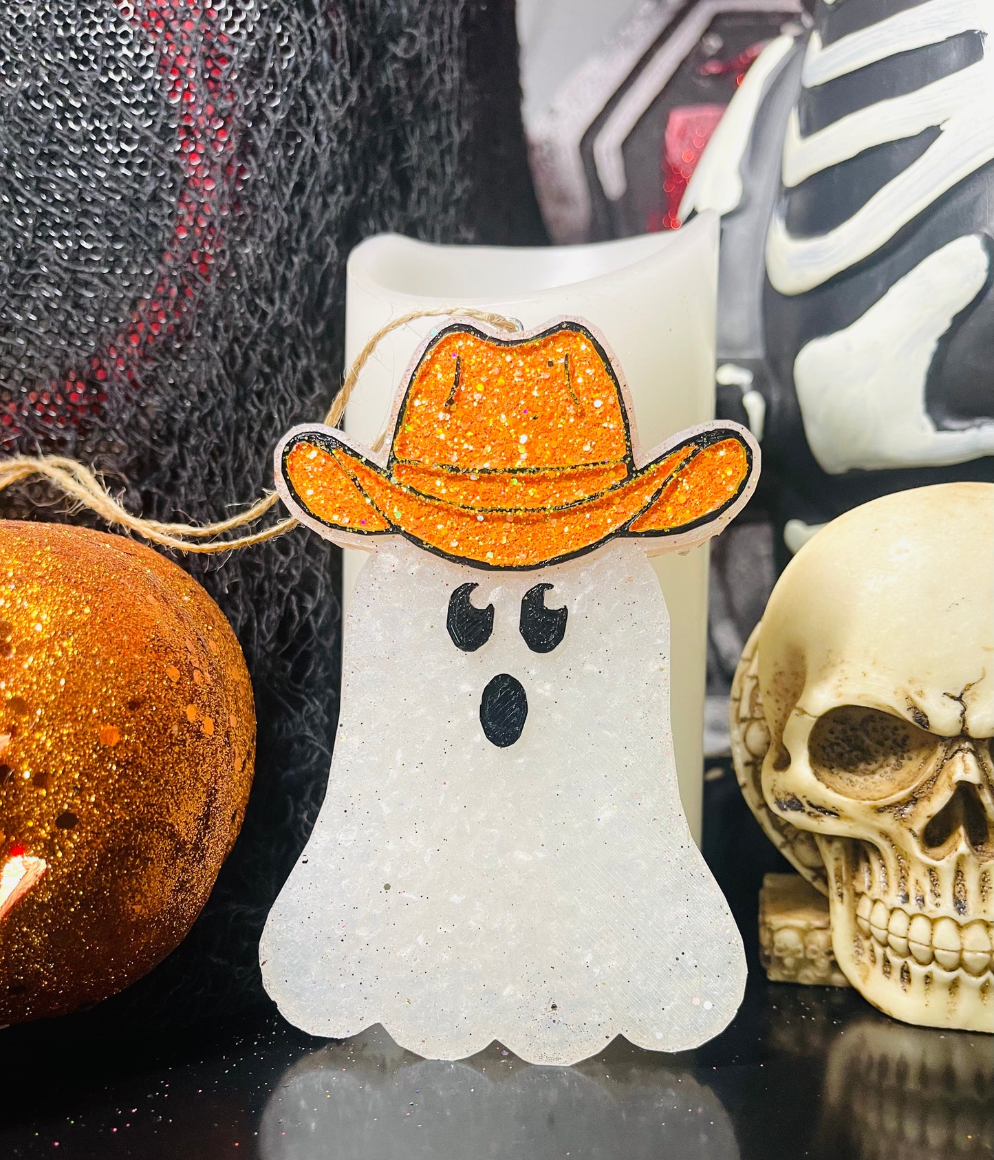 Orange hat ghost