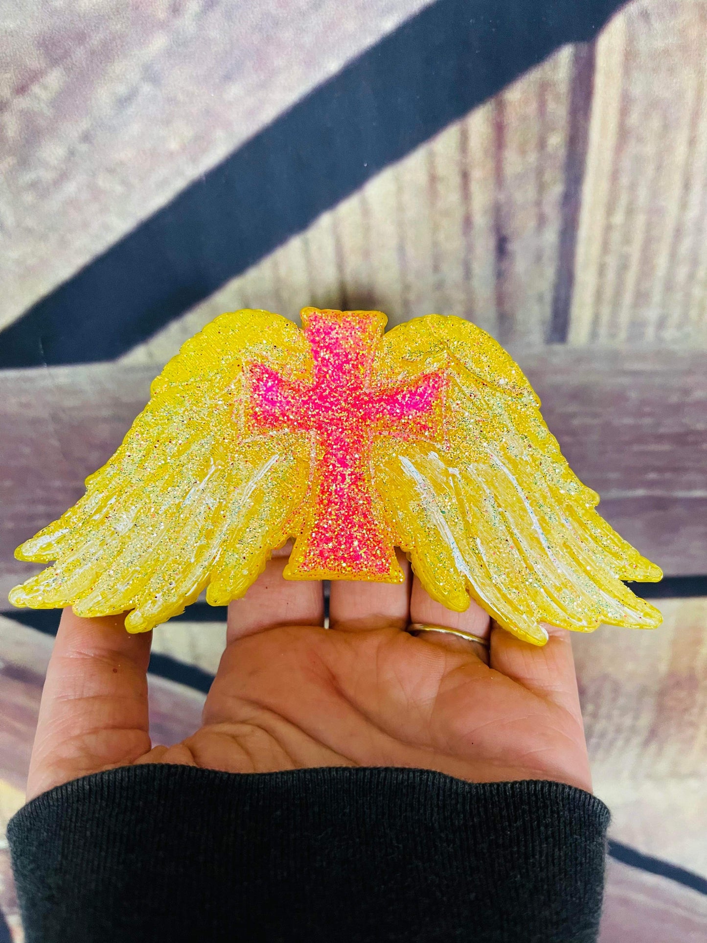 Yellow cross wings