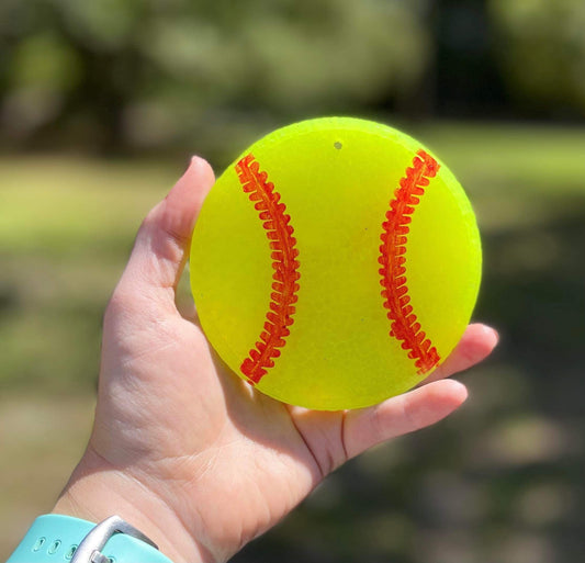 Yellow softball