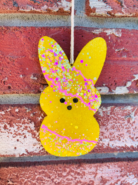 Yellow geode bunny