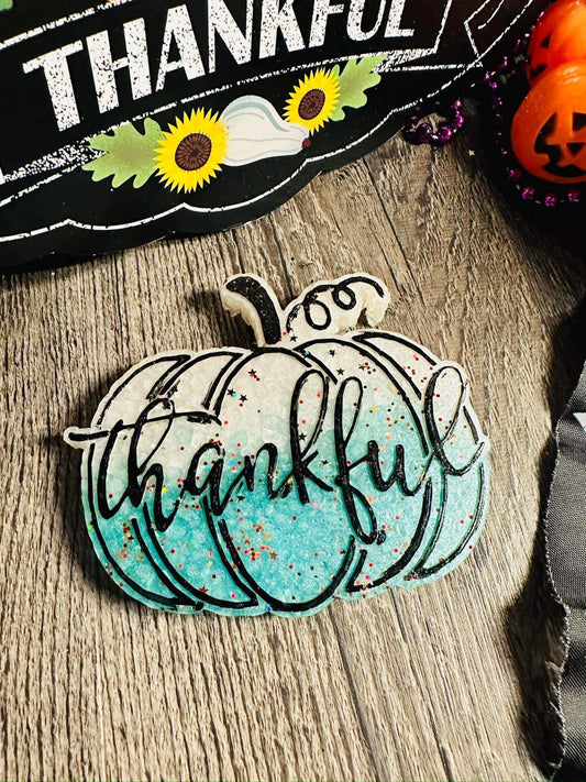 Thankful turquoise pumpkin