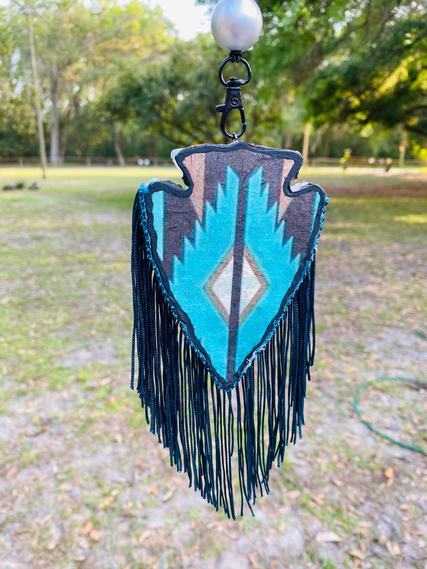 Blue Aztec arrowhead