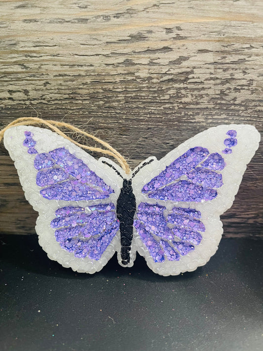 Purple bloom butterfly