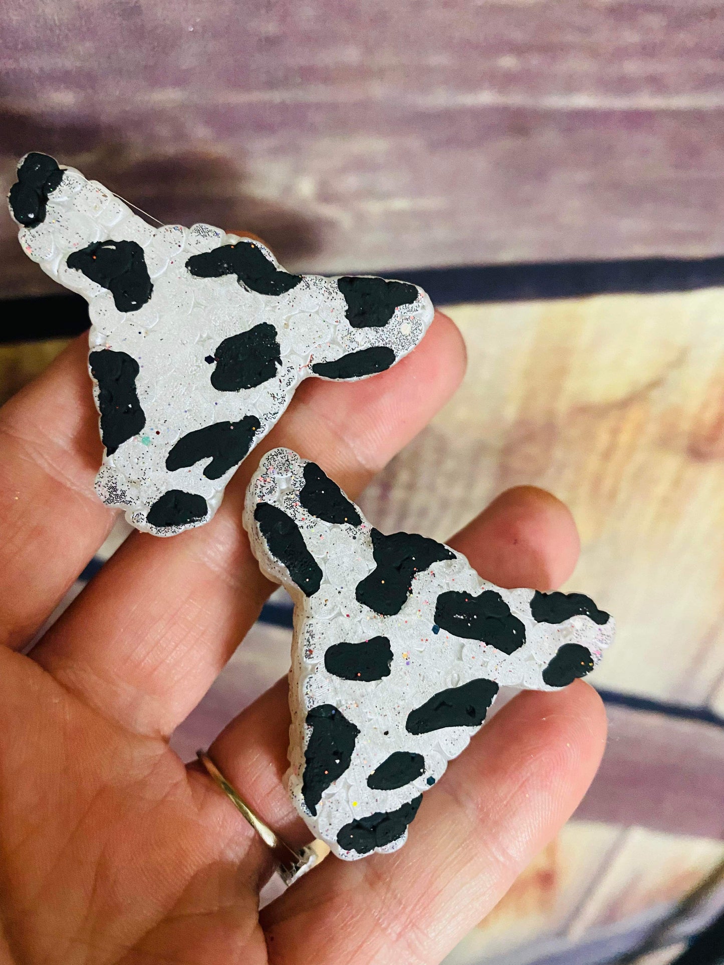 Cowprint cow head vents