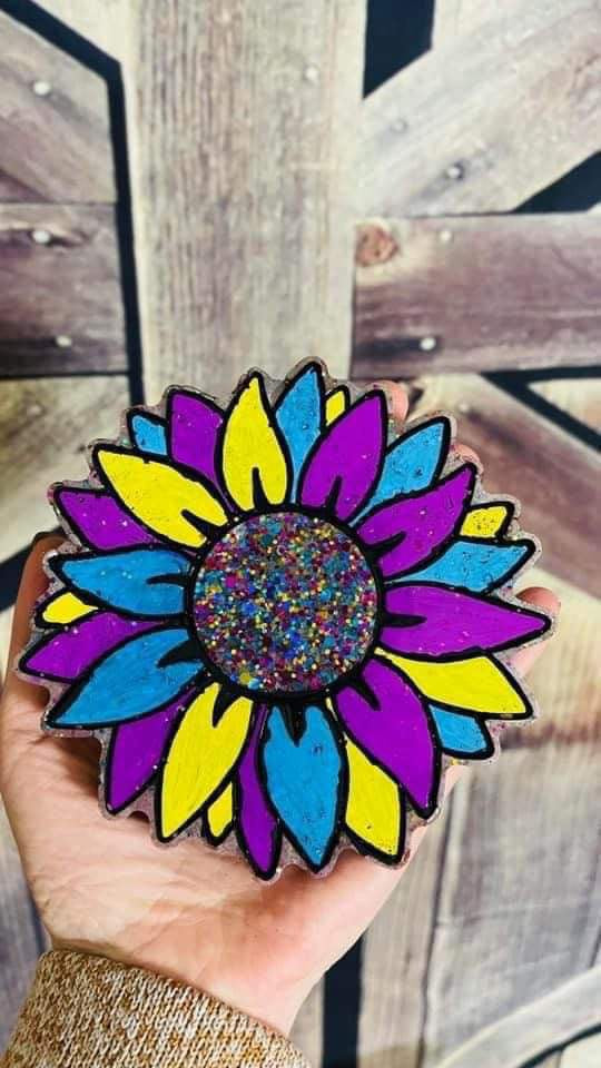 Colorful sunflower