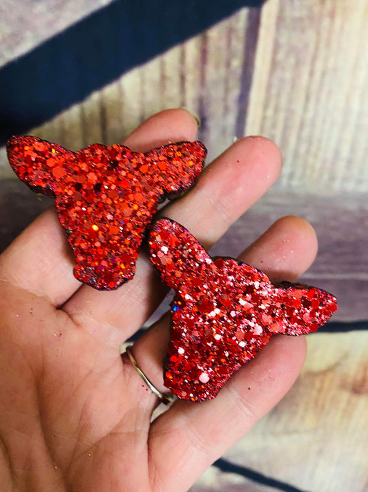 Chunky glitter cow vents