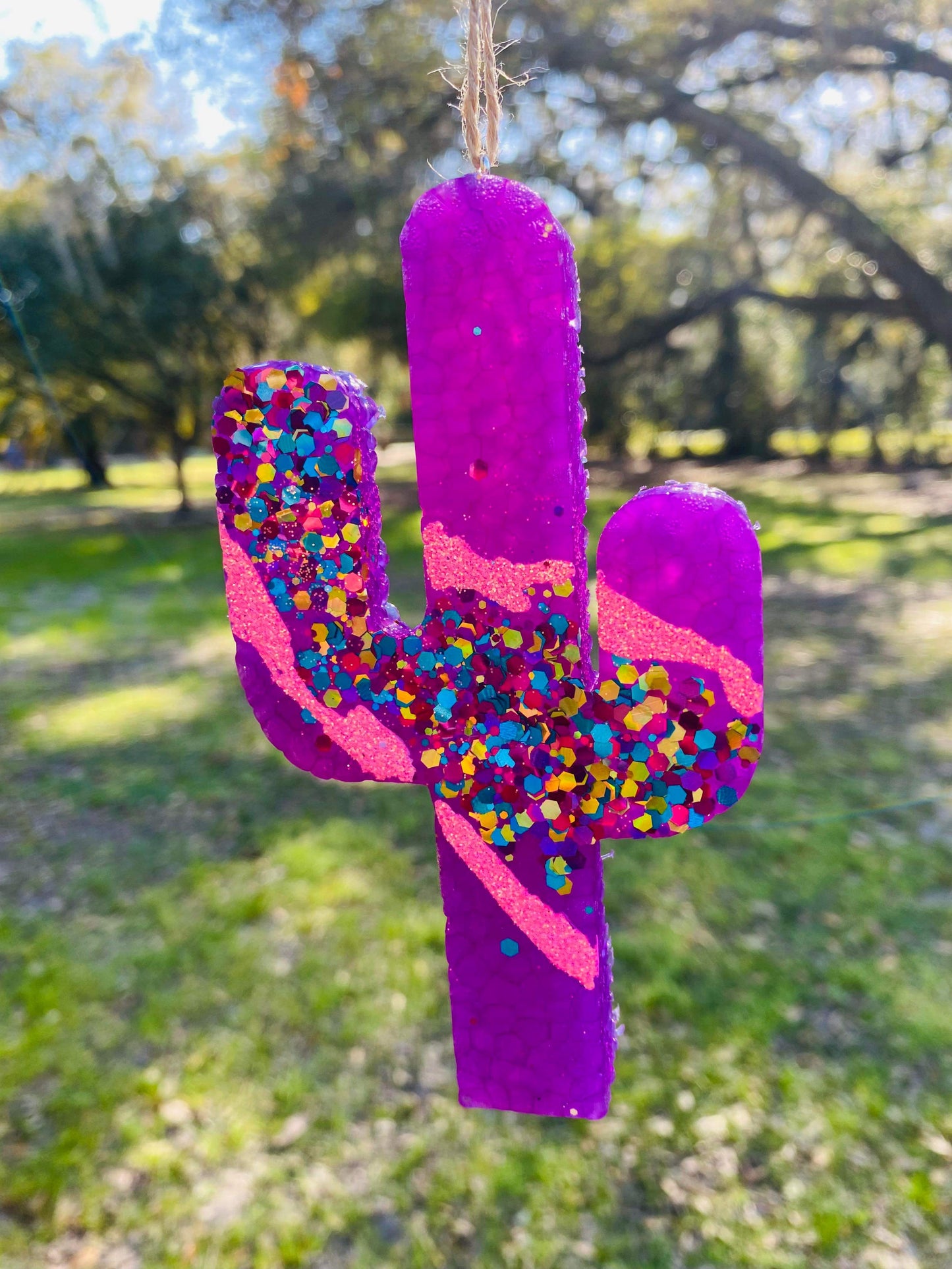 Purple and ink cactus