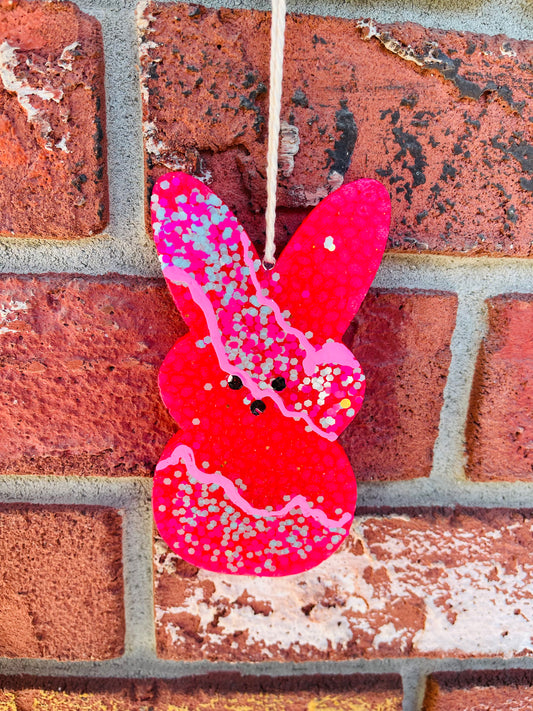 Pink geode bunny