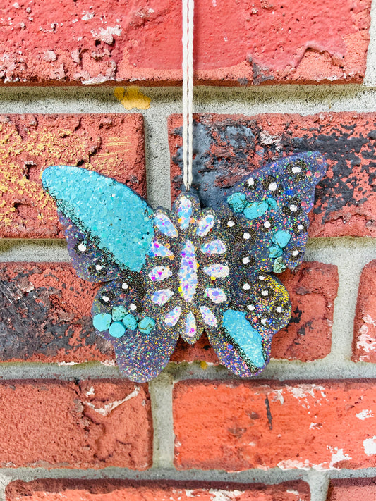 Turquoise shimmer butterfly