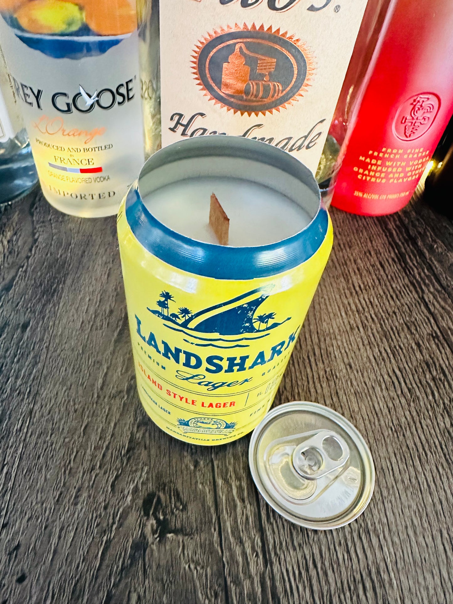 Landshark can candle